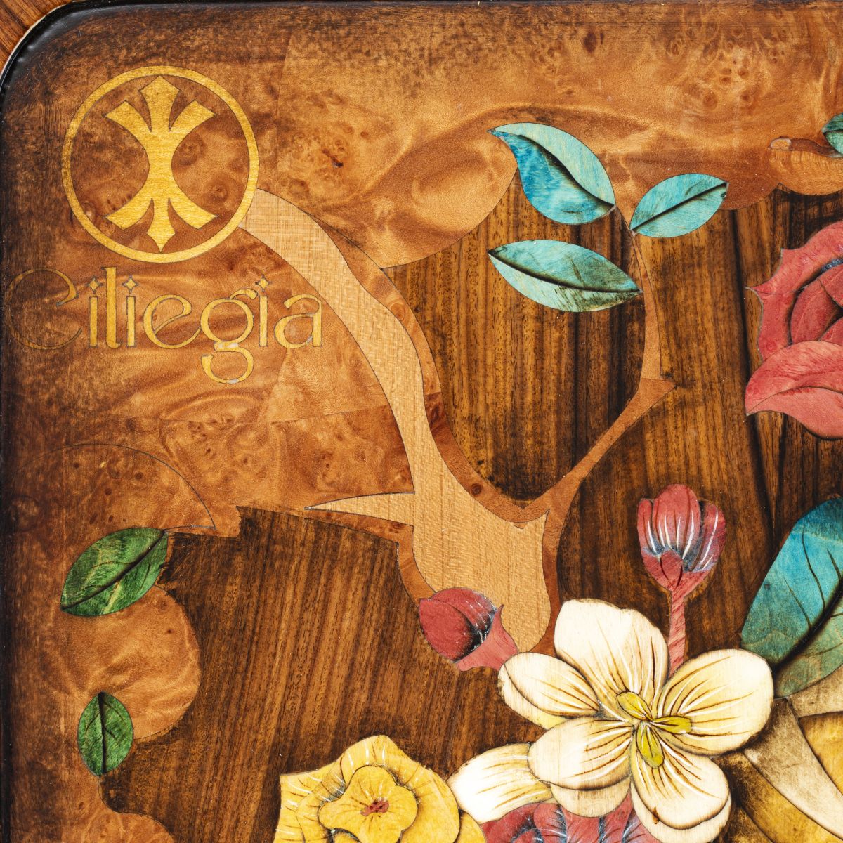 Tranh Khảm Gỗ Thiếu Nữ Bên Rừng Hoa 4