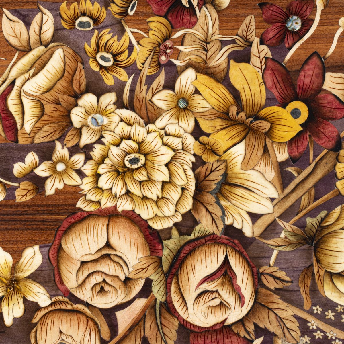 Tranh Khảm Gỗ Ngàn Hoa 01 5