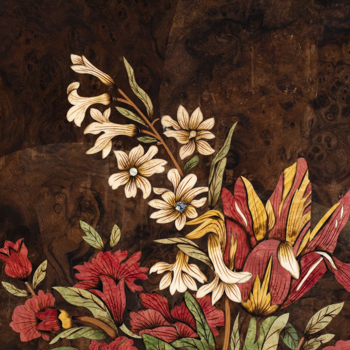 Tranh Khảm Gỗ Ngàn Hoa 02 (Xanh lam) 2