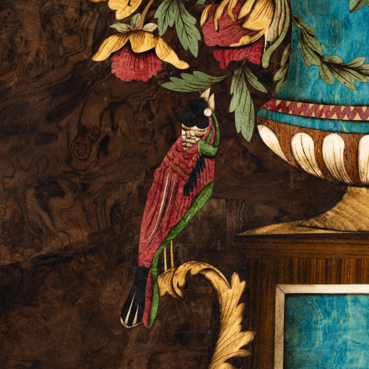 Tranh Khảm Gỗ Ngàn Hoa 02 (Xanh lam) 4