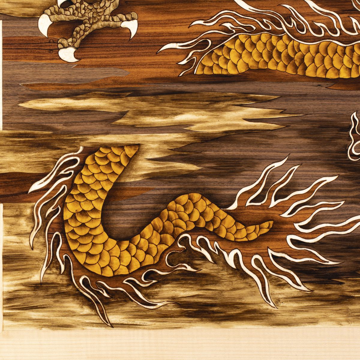 Tranh Khảm Gỗ Long Vân Đồ 3