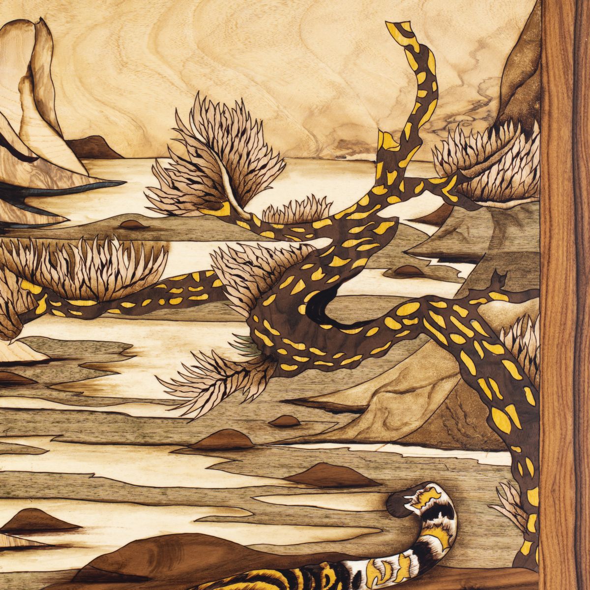 Tranh Khảm Gỗ Mãnh Hổ Sơn Lâm 2