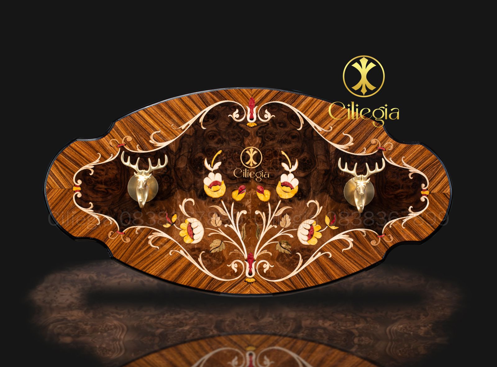 Bảng Treo Khảm Gỗ 04