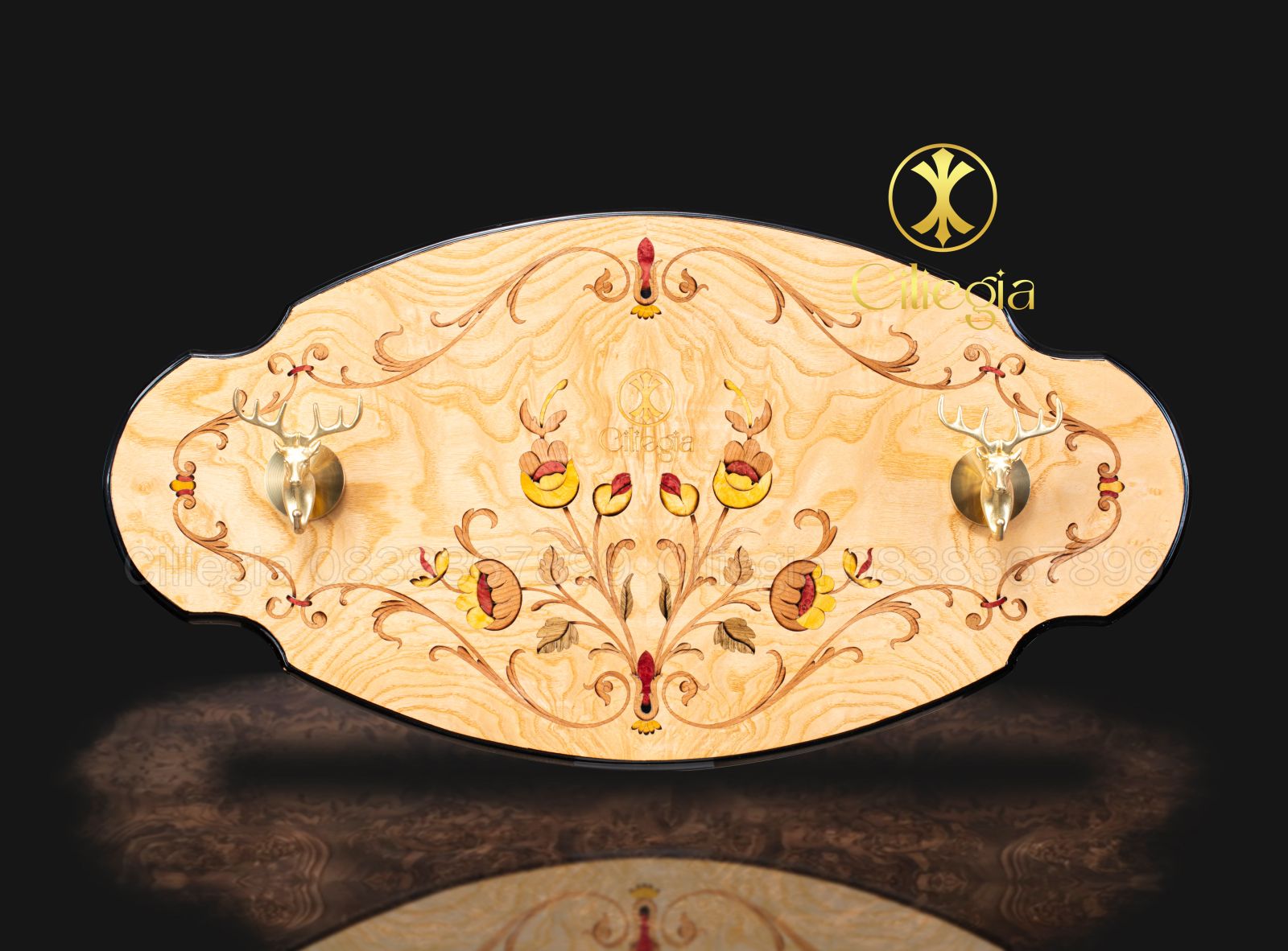 Bảng Treo Khảm Gỗ 06