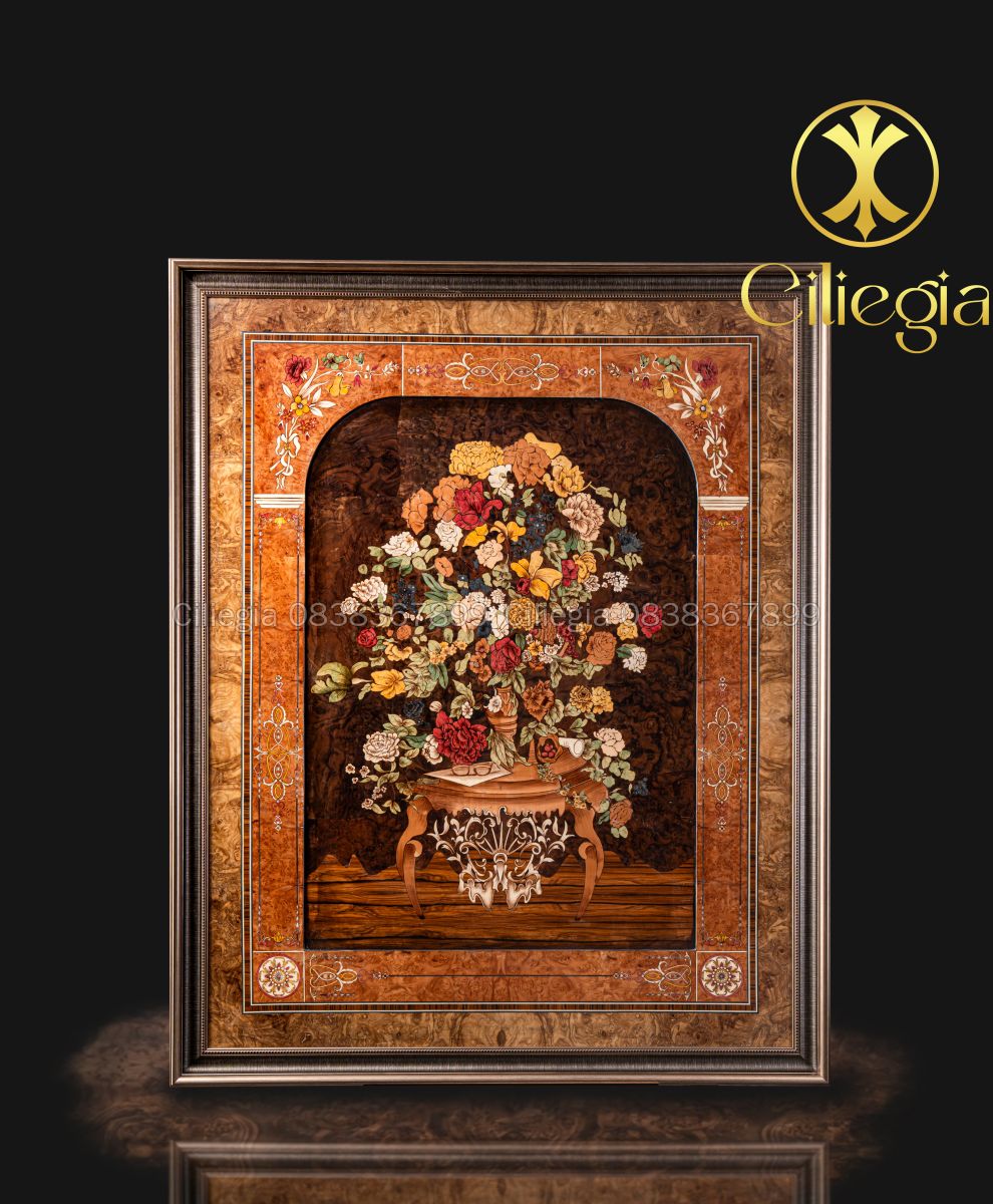 Tranh Khảm Gỗ Ngàn Hoa 04