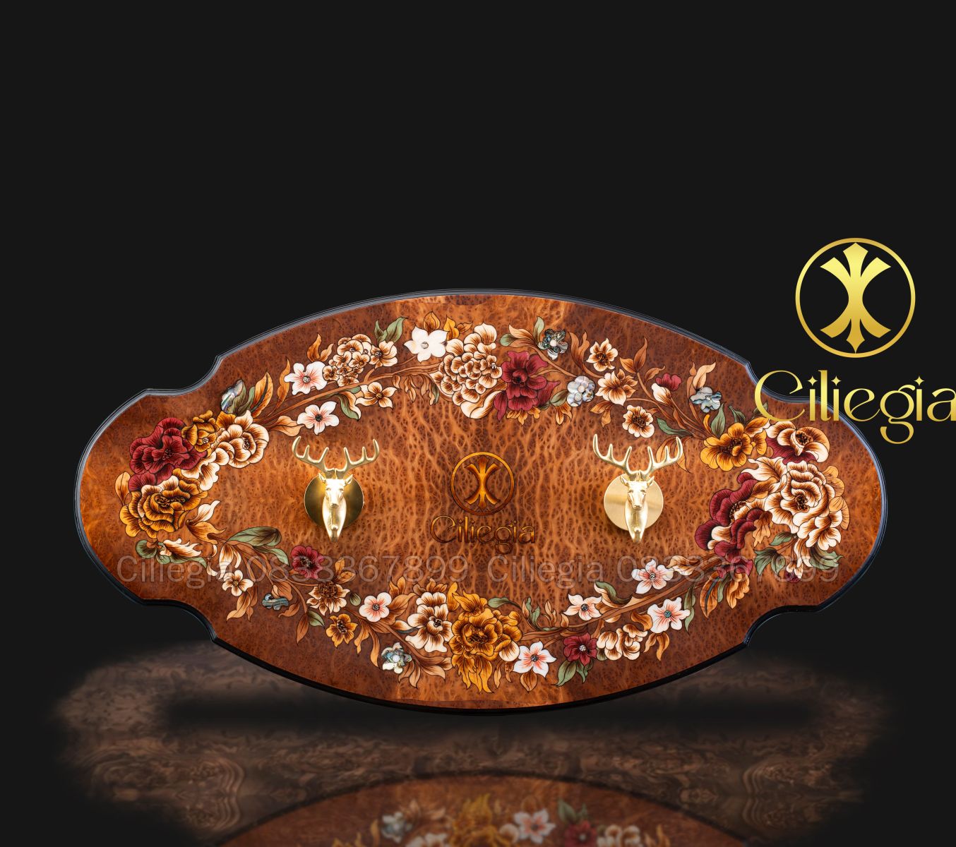 Bảng Treo Khảm Gỗ 01