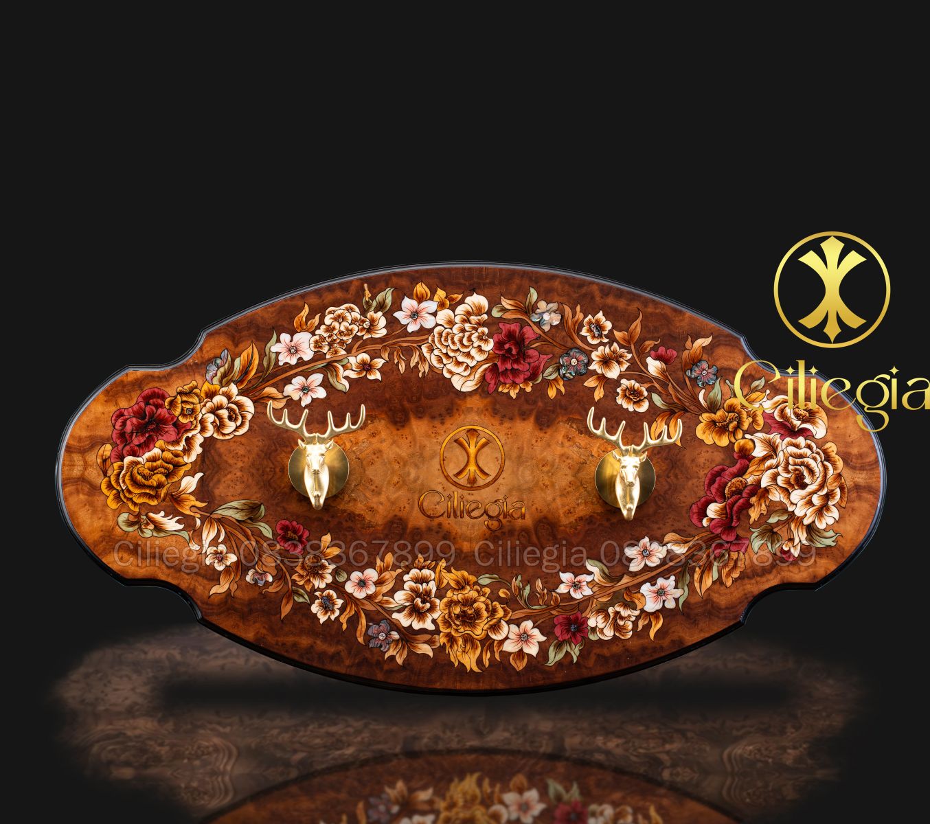 Bảng Treo Khảm Gỗ 02