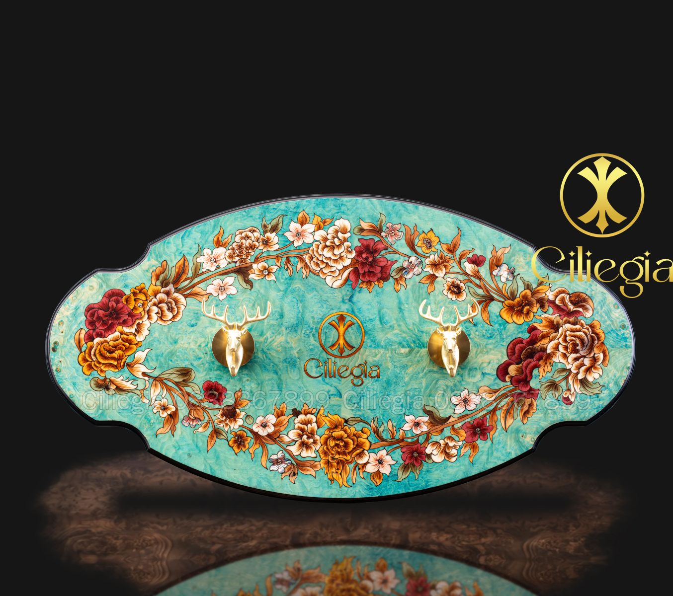 Bảng Treo Khảm Gỗ 03