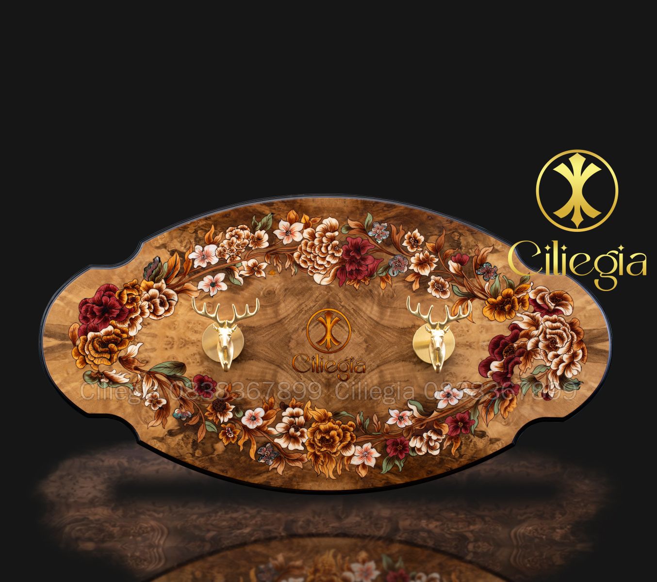 Bảng Treo Khảm Gỗ 05