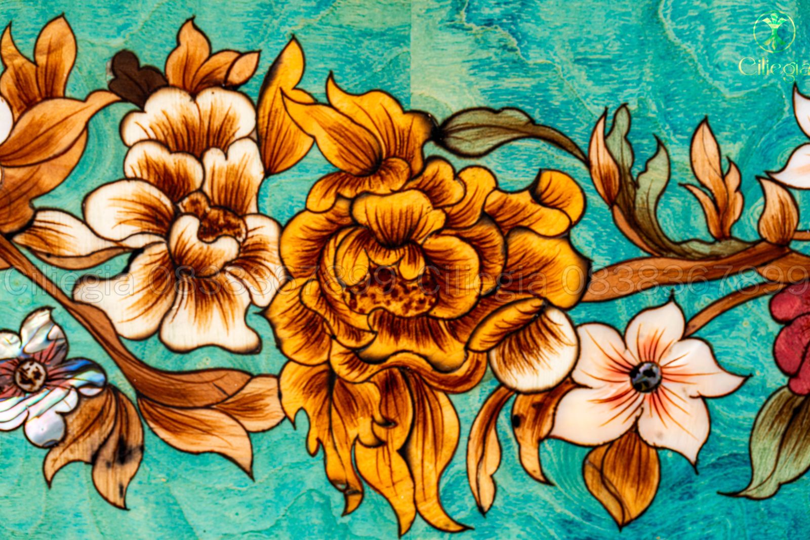 Bảng Treo Khảm Gỗ 03 3