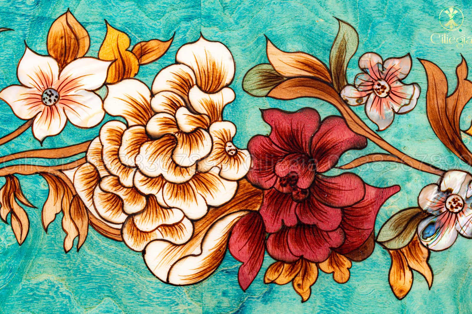 Bảng Treo Khảm Gỗ 03 4