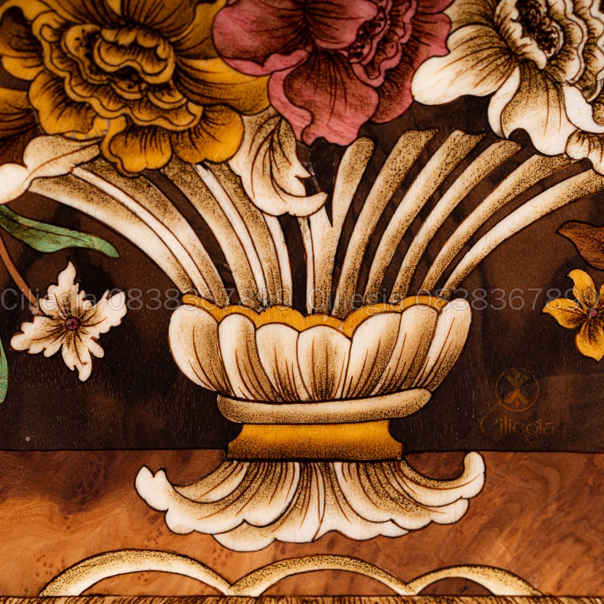 Tranh Khảm Gỗ Ngàn Hoa 05 5