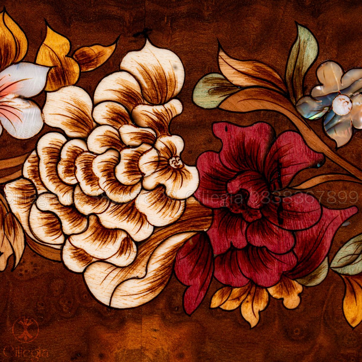 Bảng Treo Khảm Gỗ 02 4